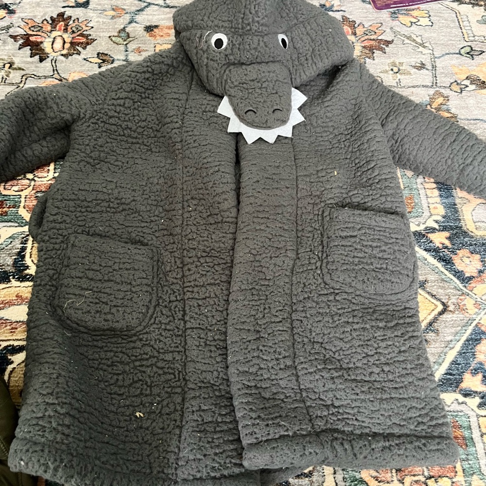 Pottery Barn Kids Charcoal Sherpa Robe
